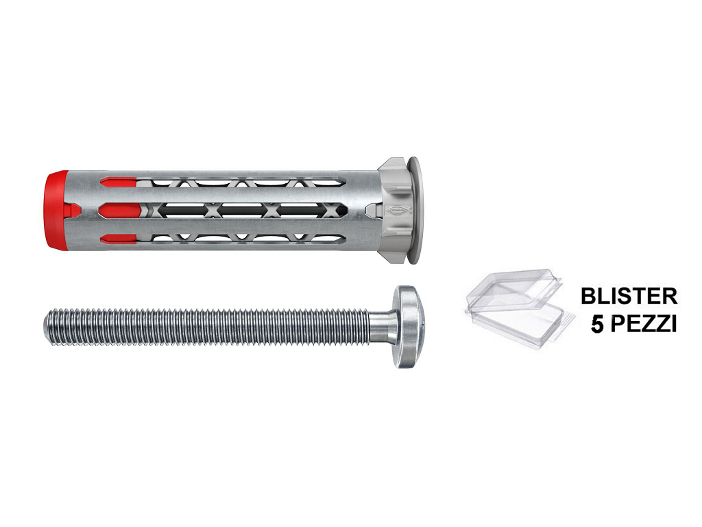 DuoHM 5x55 S PZ Tassello a Vite Impronta PZD per Cartongesso-Truciolare Blister pz.5 | Fischer - immagine 1